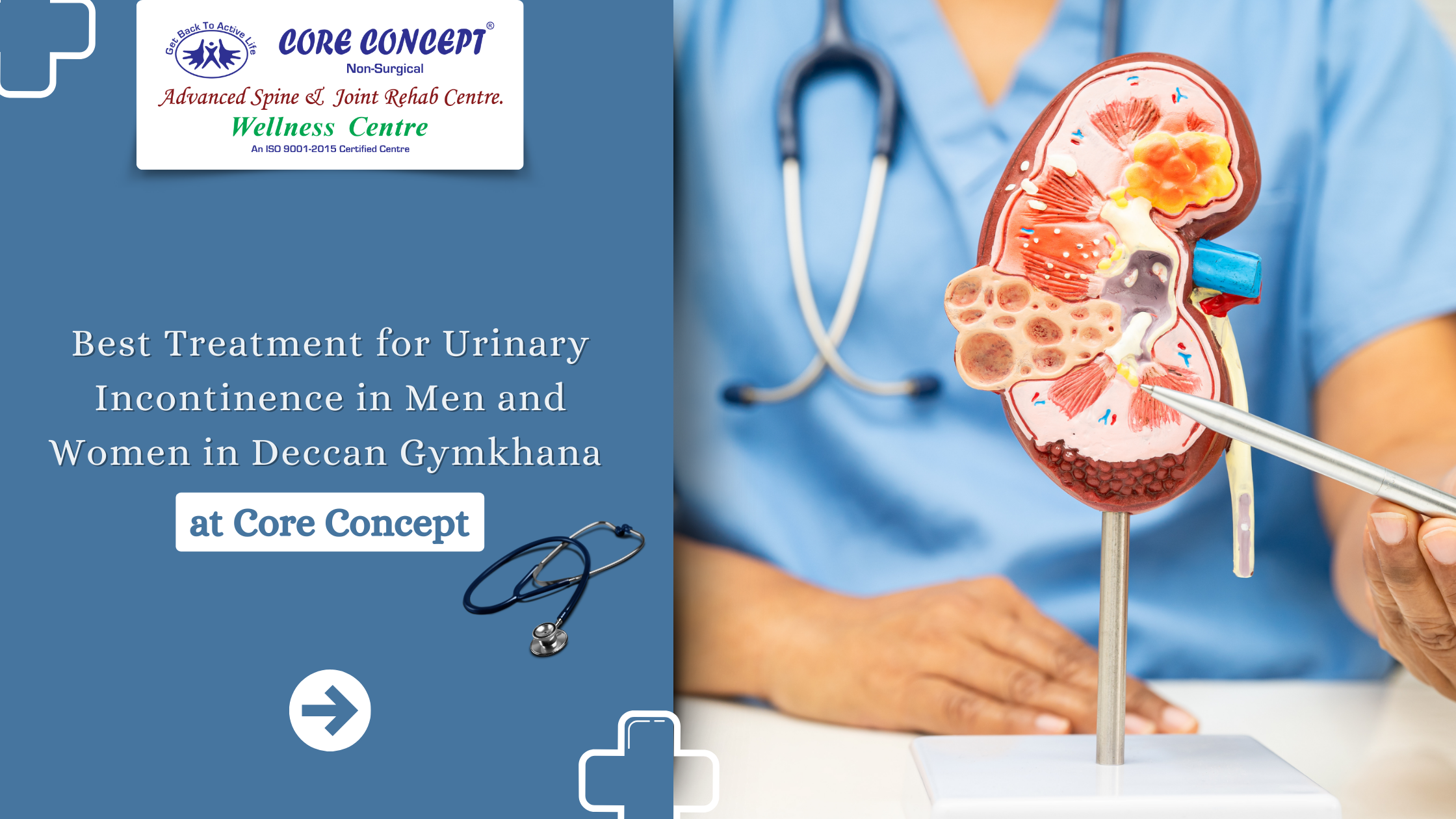 Best Treatment for Urinary Incontinence in Men and Women in Deccan Gymkhana at Core Concept